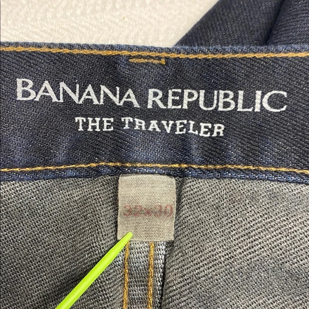Banana Republic Traveler Slim Dark Wash Jeans 32x30 Stretch Very Dark Blue